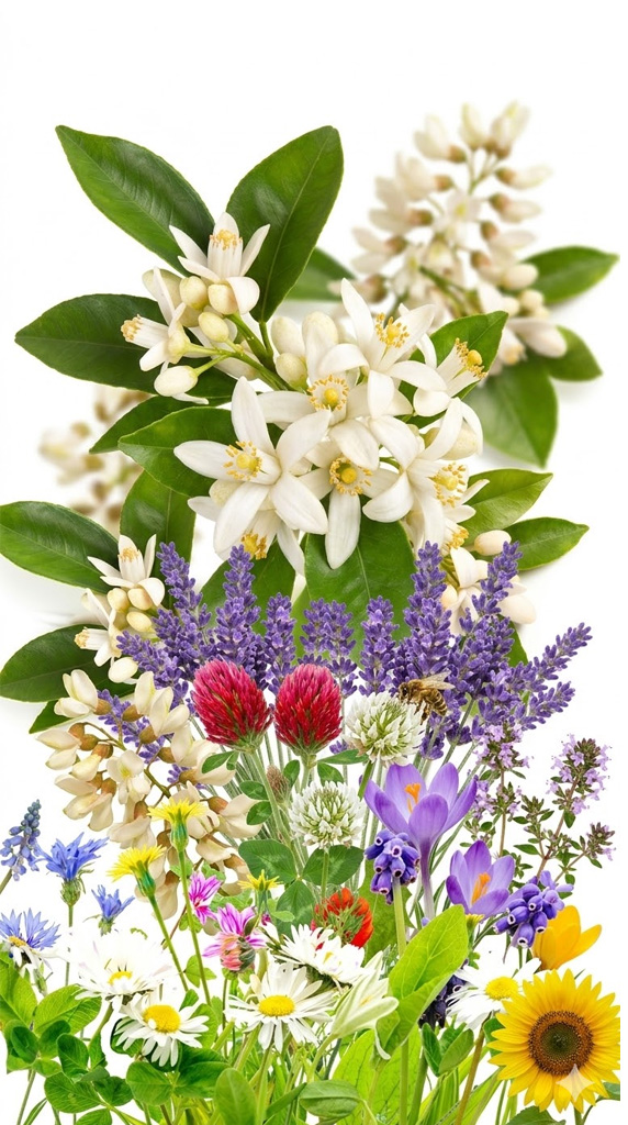 Monofloral honey sources